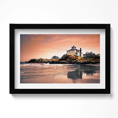 Obraz w ramie Wybrzeże Sherman Cottage