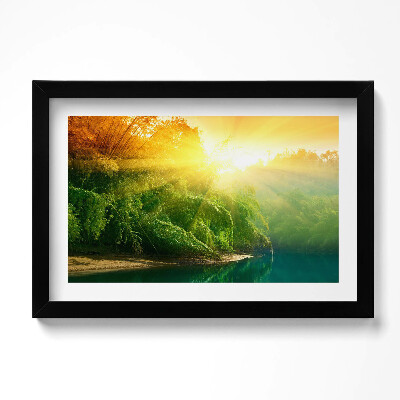 Obraz w ramie Pejzaż natury w promieniach słońca