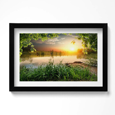 Obraz w ramie Zachód słońca, letnie dni