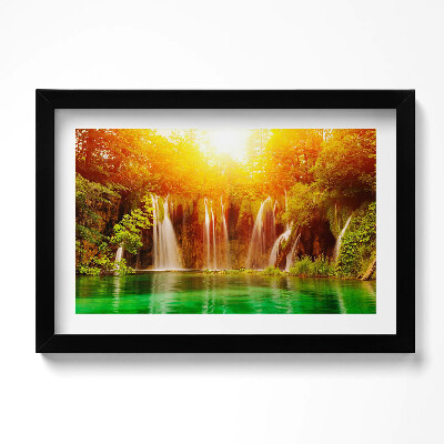 Obraz w ramie Malowniczy widok na wodospad