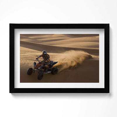 Obraz w ramie Przejażdżka quadem po pustyni