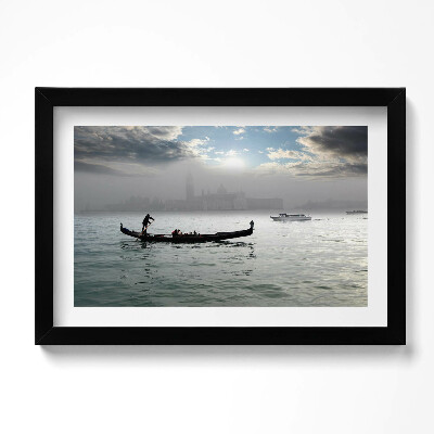 Obraz w ramie Weneckie gondole