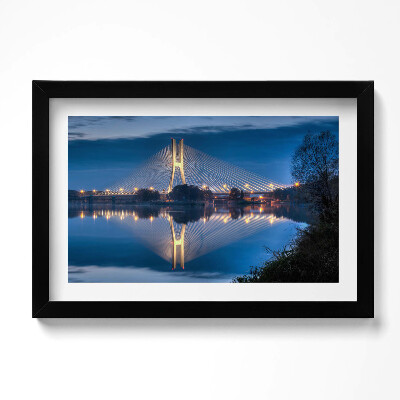 Obraz w ramie Most Rędziński Wrocław