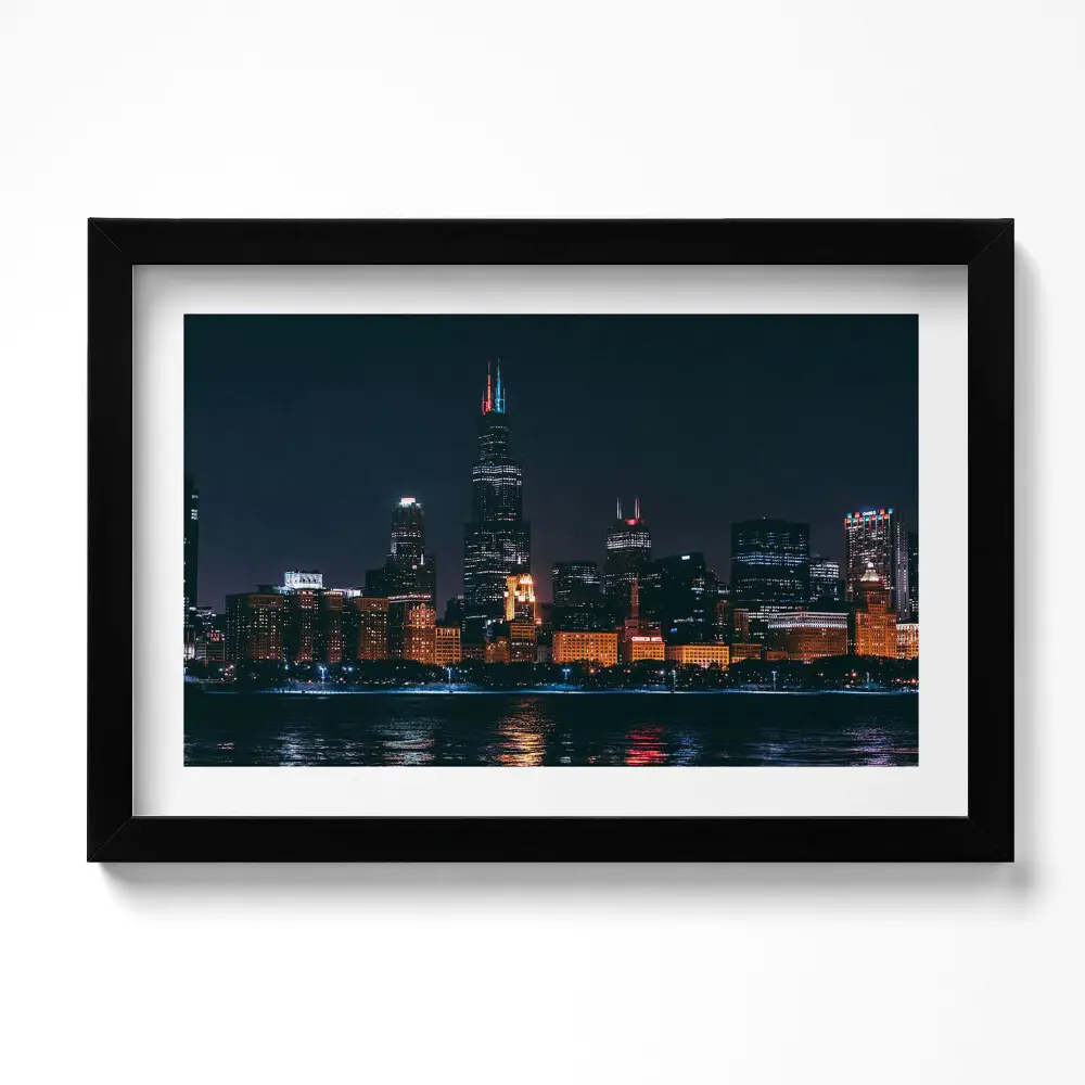 Obraz w ramie Pejzaż miejski Chicago