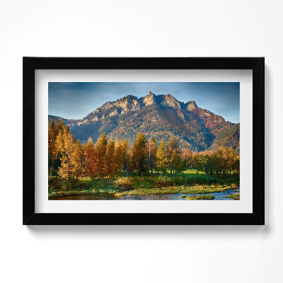 Obraz w ramie Szczyt gór Trzy Korony