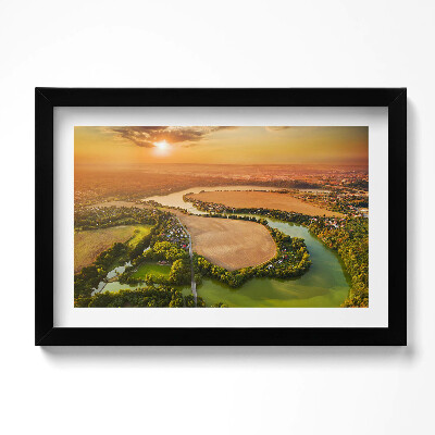 Obraz w ramie Czech Valley Pilzno Litice