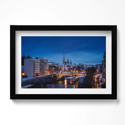 Obraz w ramie Panorama Pilzno Czechy