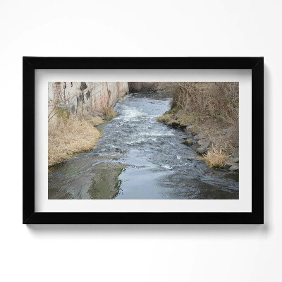 Obraz w ramie Tasovice rzeka Dyja Morawy