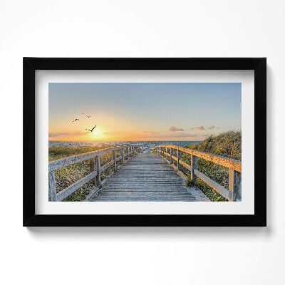 Obraz w ramie Wakacje na plaży w Niemczech