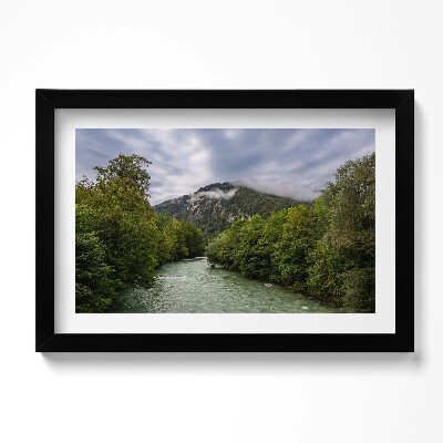 Obraz w ramie Krajobraz gór Niemcy