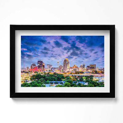 Obraz w ramie Krajobraz miasta San Antonio