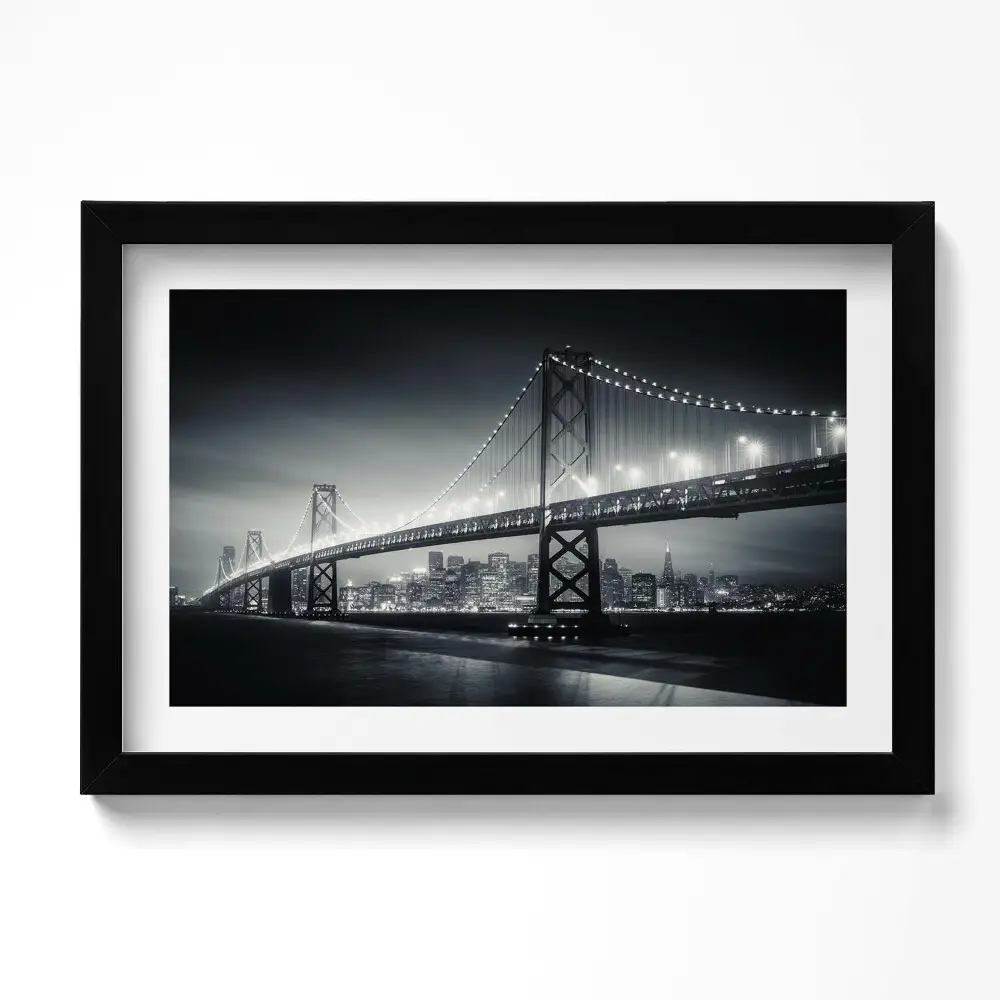 Obraz w ramie Most nocą San Francisco