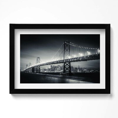 Obraz w ramie Most nocą San Francisco