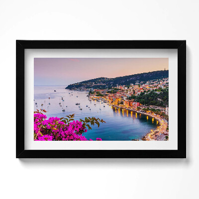 Obraz w ramie Lazurowe Wybrzeże Nadmorskie