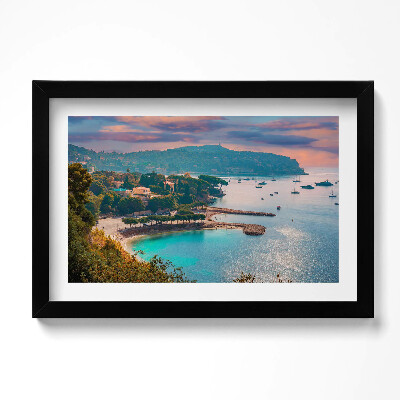 Obraz w ramie Widok na Lazurowe Wybrzeże