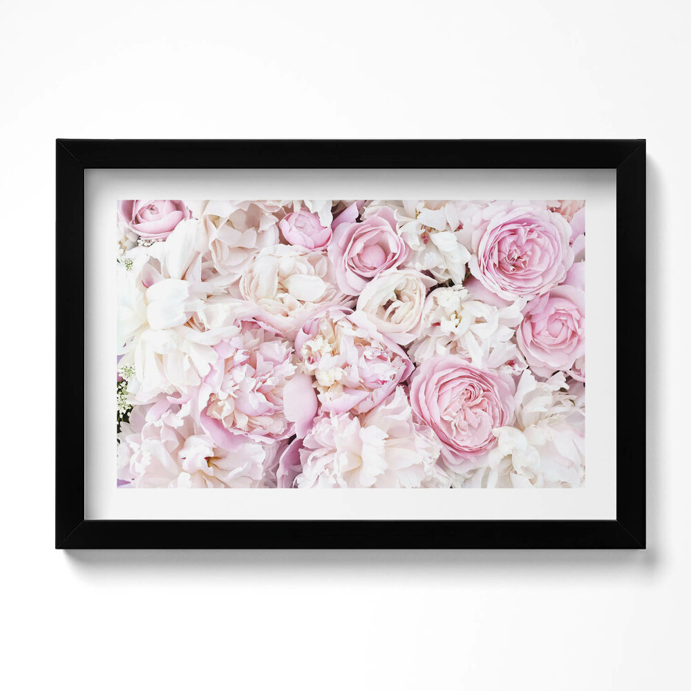 Obraz w ramie Bukiet piwonii