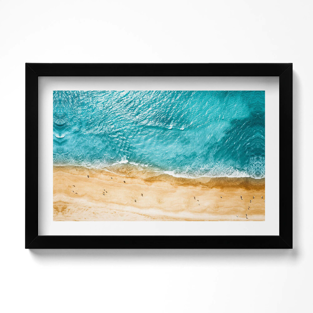 Obraz w ramie Brzeg plaży i morze