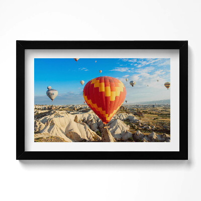 Obraz w ramie Lecące balony