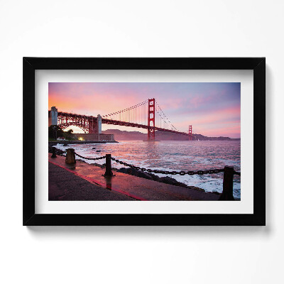 Obraz w ramie Widok na most Golden Gate