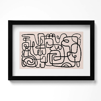 Obraz w ramie Sztuka abstrakcyjne kształty