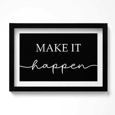 Obraz w ramie Motywacyjny napis 