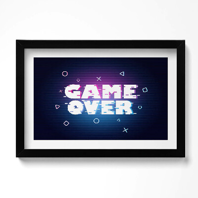 Obraz w ramie Stylizowany napis dla gracza 