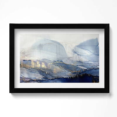 Obraz w ramie Abstrakcja ze złotem