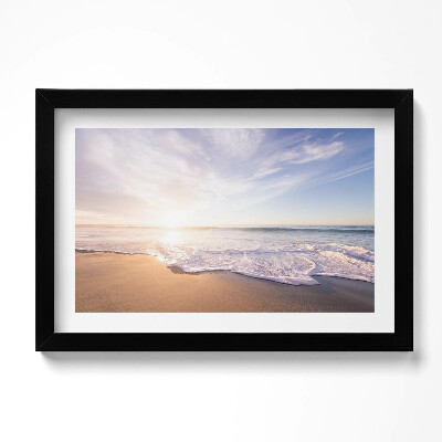 Obraz w ramie Spokojny widok na plaże i morze