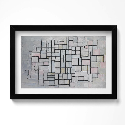 Obraz w ramie Sztuka nowoczesna - szkic geomeryczny