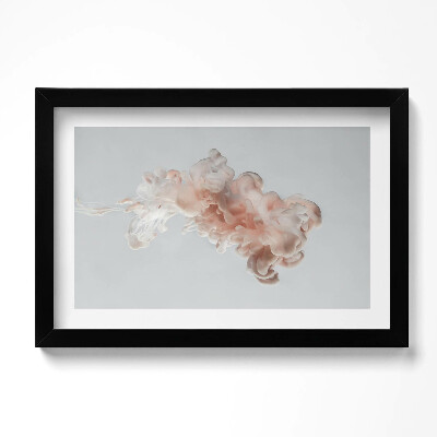 Obraz w ramie Abstrakcja beżowy tusz w wodzie