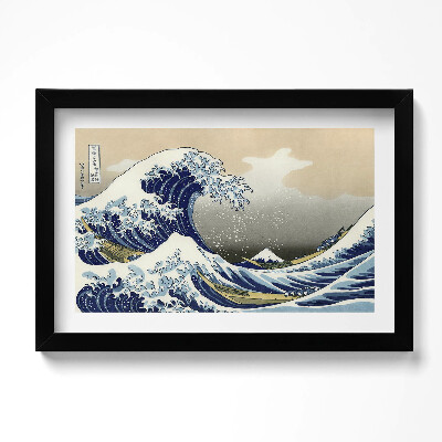 Obraz w ramie Wielka fala w Kanagawie