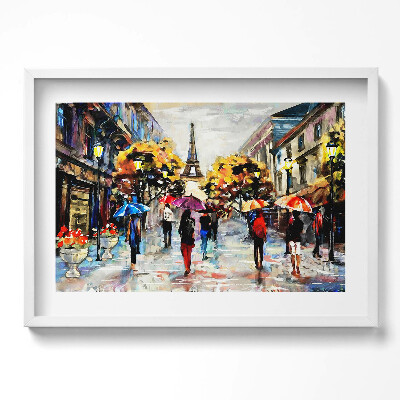 Obraz w ramie Eiffel Streets Nova - malowana jesień