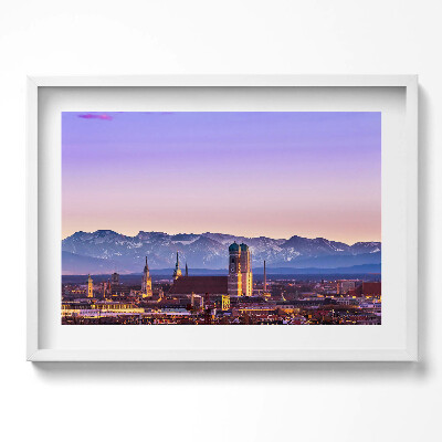 Obraz w ramie Niemieckie Alpy w Monachium