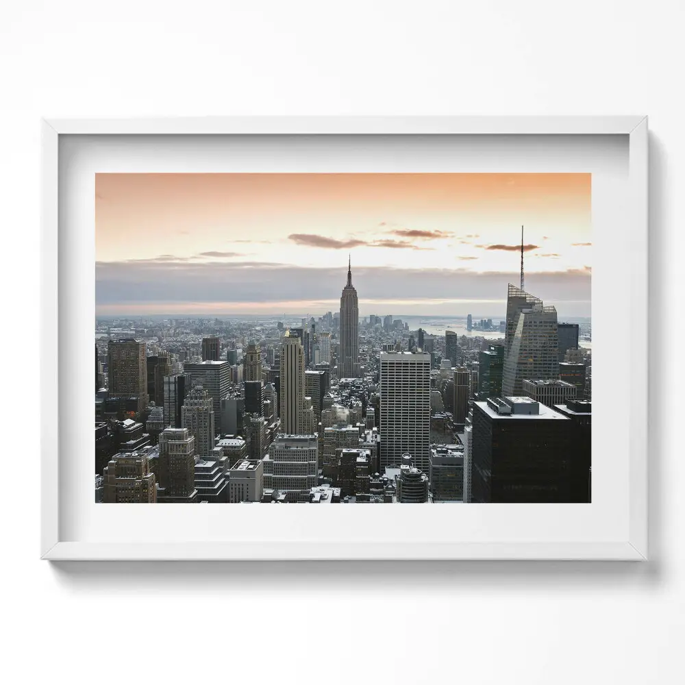 Obraz w ramie Panorama architektury Nowego Yorku