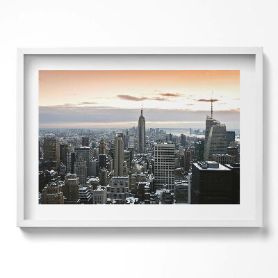Obraz w ramie Panorama architektury Nowego Yorku