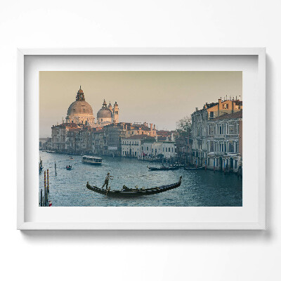 Obraz w ramie Gondola w Wenecji - Włochy