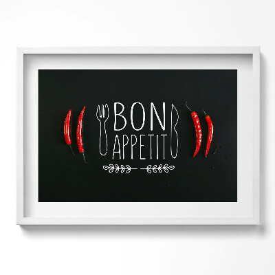 Obraz w ramie Napis smacznego