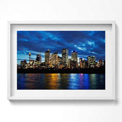 Obraz w ramie Wieczorny spacer w Sydney