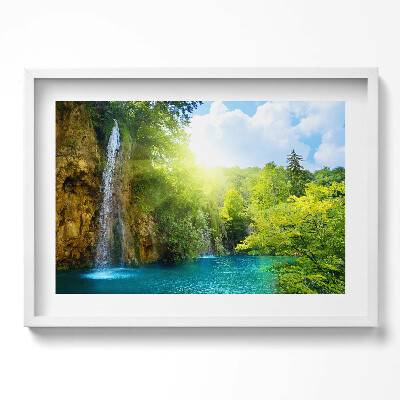 Obraz w ramie Pejzaż błękitna laguna