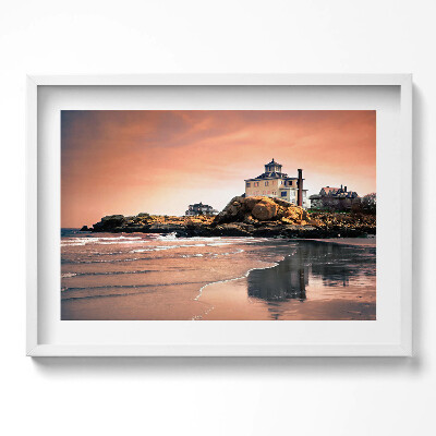 Obraz w ramie Wybrzeże Sherman Cottage