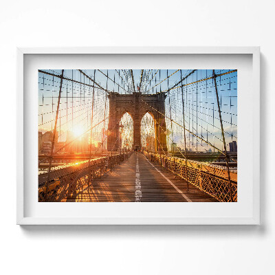 Obraz w ramie Most Brookliński NYC