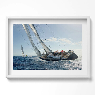 Obraz w ramie Regaty jachtów żaglowych