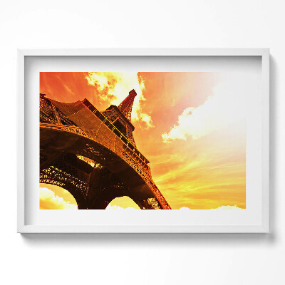 Obraz w ramie Wieża Eiffla atrakcja w Paryżu