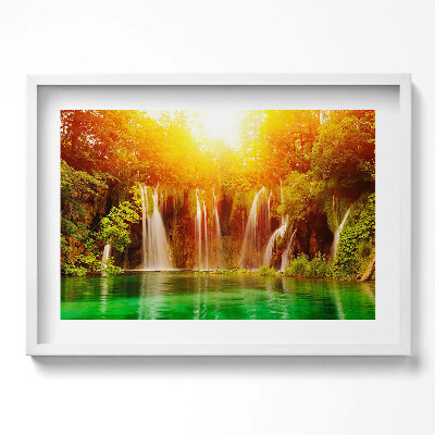 Obraz w ramie Malowniczy widok na wodospad