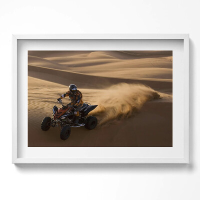 Obraz w ramie Przejażdżka quadem po pustyni