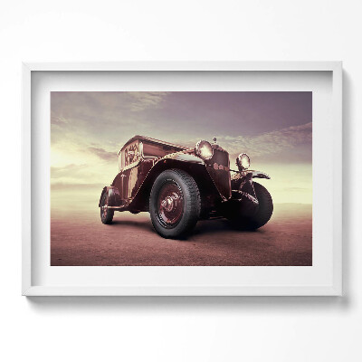 Obraz w ramie Motoryzacja - samochód w stylu Vintage