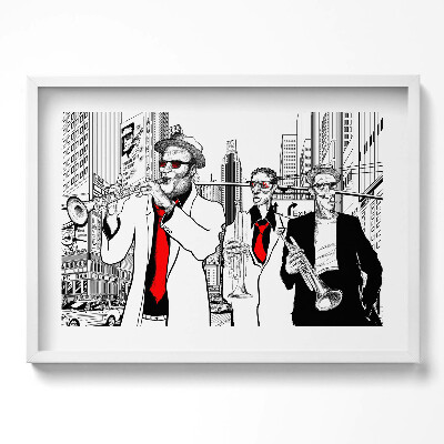 Obraz w ramie Jazzowy zespół