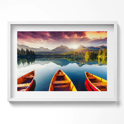 Obraz w ramie Park Narodowy Szczyrbskie Pleso Słowacja