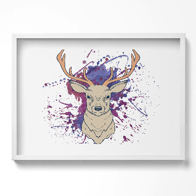 Obraz w ramie Ilustracja wektorowa jelenia