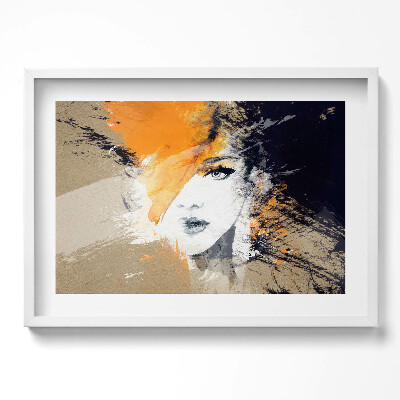 Obraz w ramie Portret kobiety abstrakcja
